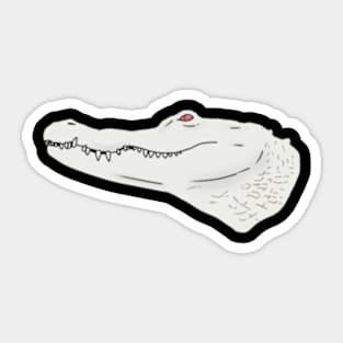 Albino Alligator Sticker